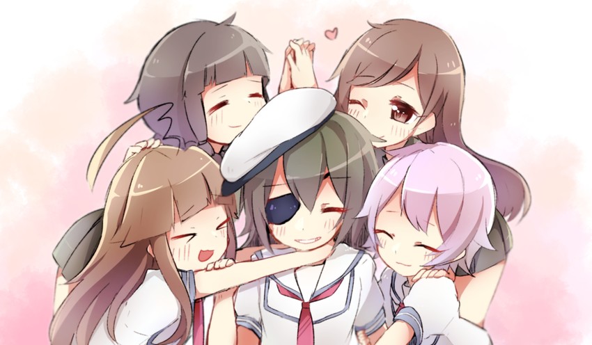 kitakami, ooi, kiso, kuma, and tama (kantai collection) drawn by reirou_(chokoonnpu)