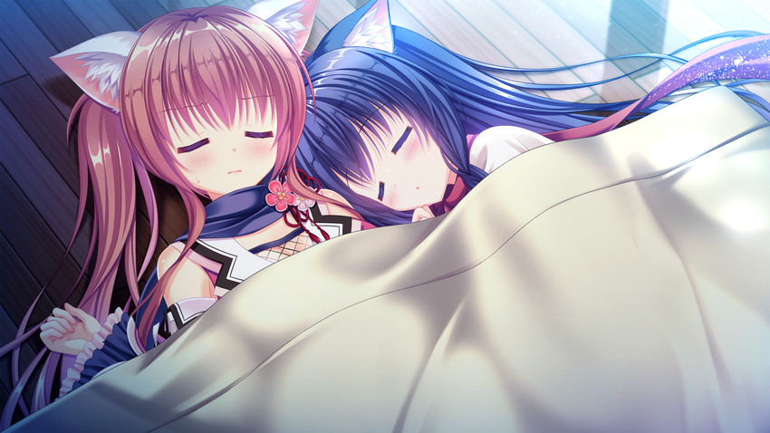 fuuma yura and fuuma tama (neko-nin exheart) drawn by takano_yuki_(allegro_mistic)