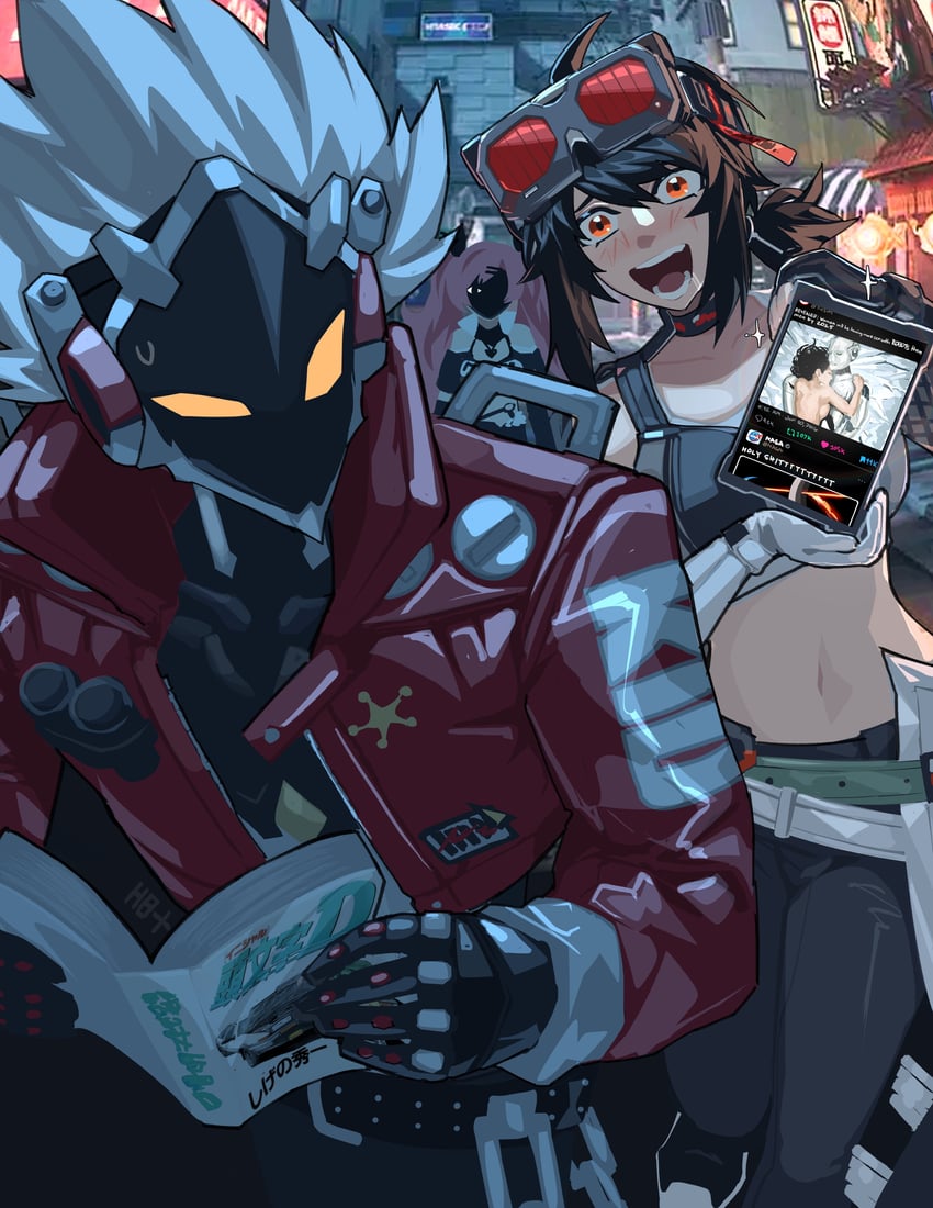 nicole demara, grace howard, and billy kid (zenless zone zero and 2 more) drawn by heartbreak_juan