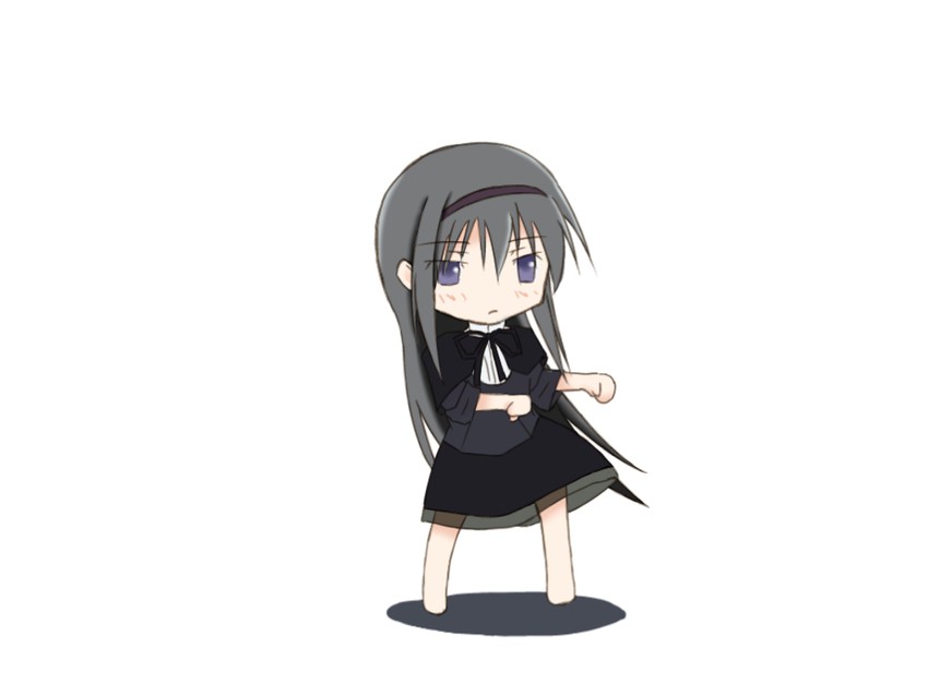akemi homura (mahou shoujo madoka magica and 1 more) drawn by kuuru