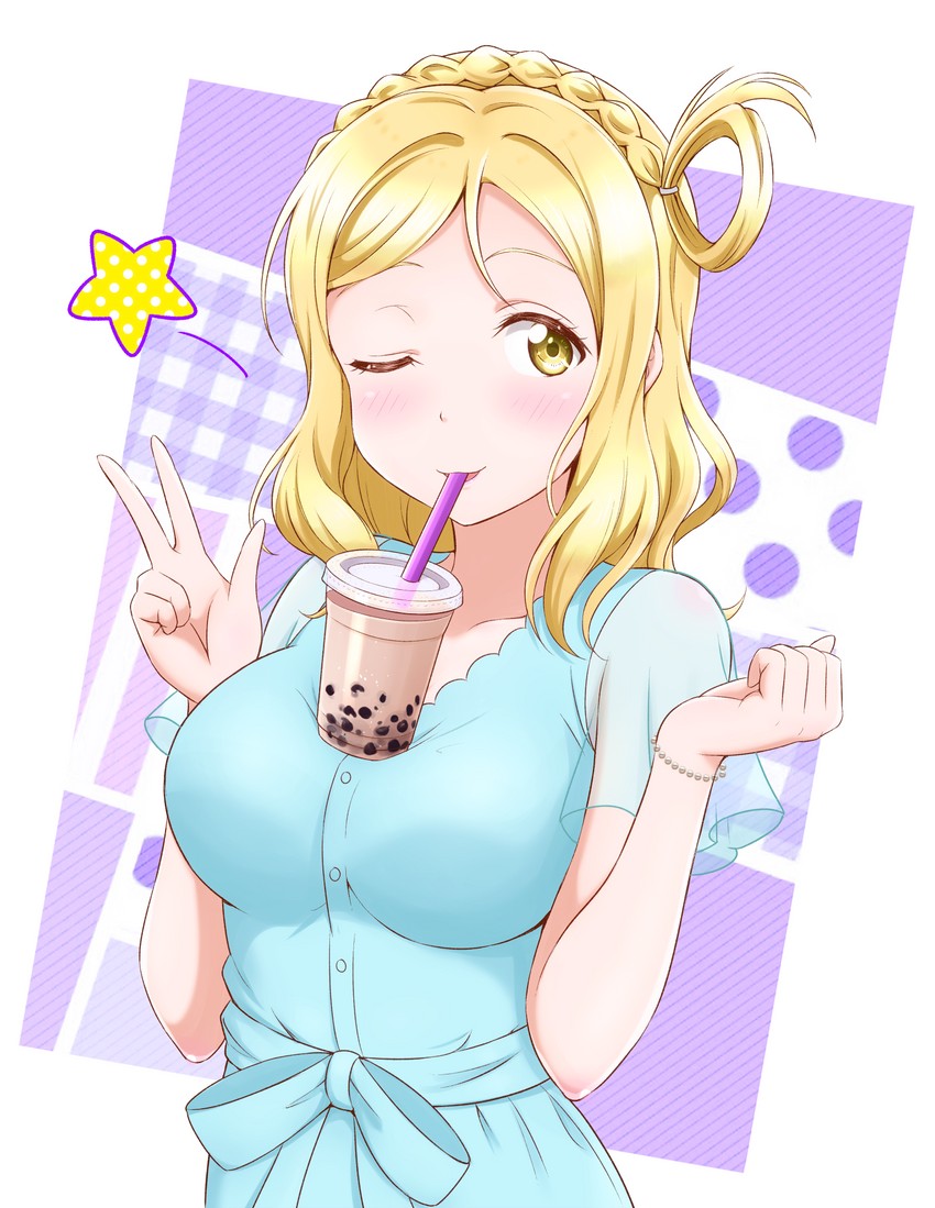 ohara mari (love live! and 1 more) drawn by ckst