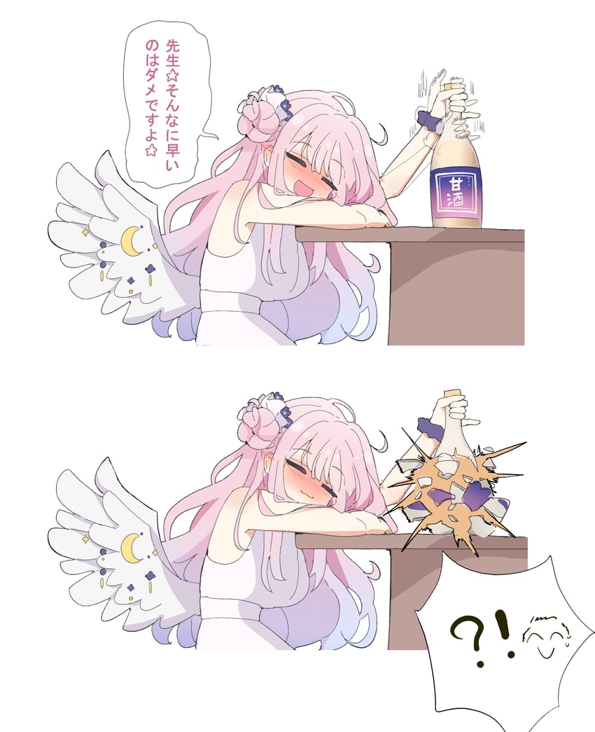sensei, doodle sensei, and mika (blue archive) drawn by unli_free