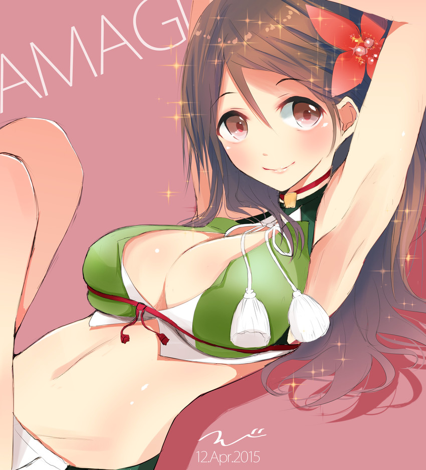 amagi and amagi kai (kantai collection) drawn by tebi_(tbd11)