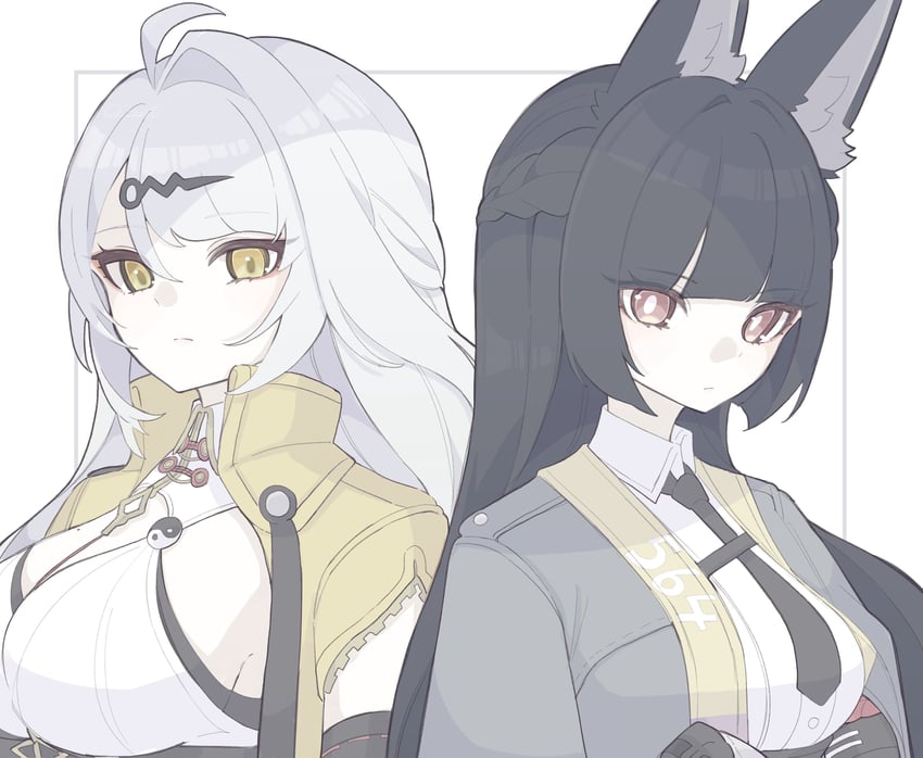 hoshimi miyabi and yixuan (zenless zone zero) drawn by zzzii0