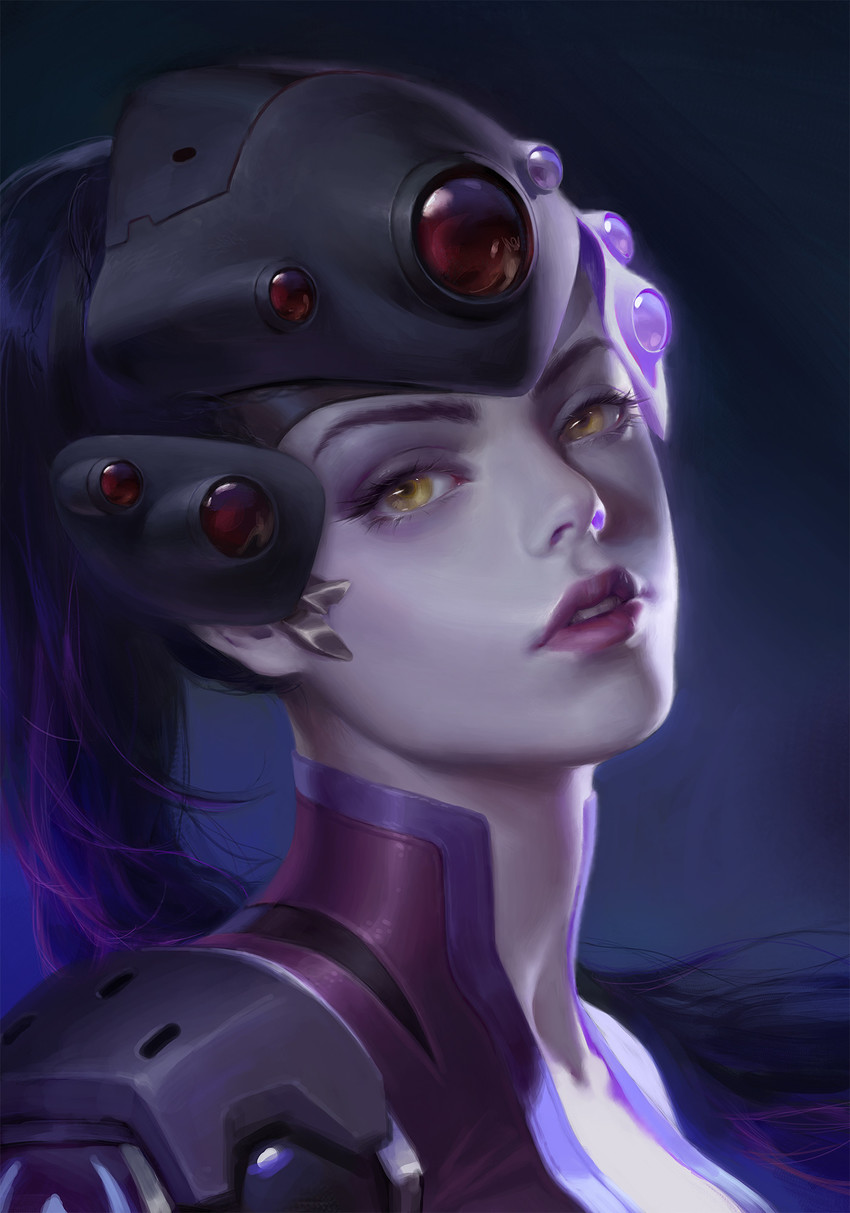 widowmaker (overwatch and 1 more) drawn by y_xun