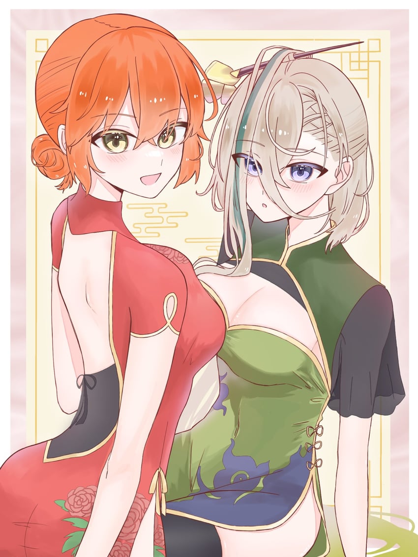 fujimaru ritsuka and huyan zhuo (fate and 1 more) drawn by dpw6p39pwizgzdz