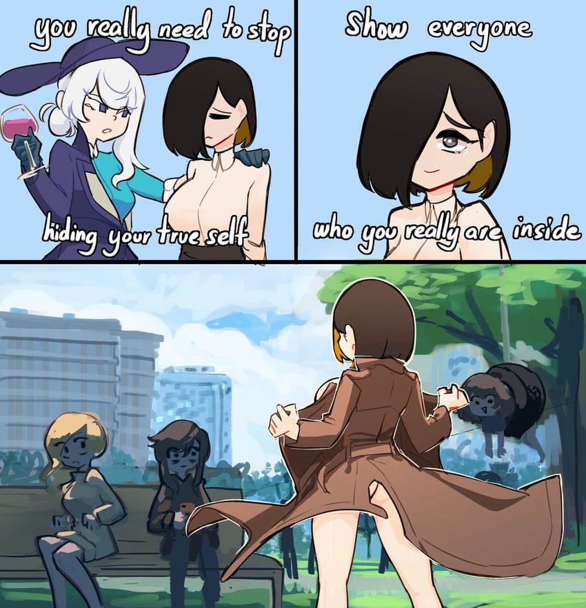 kamura, rapier-chan, and velites (original) drawn by centurii-chan