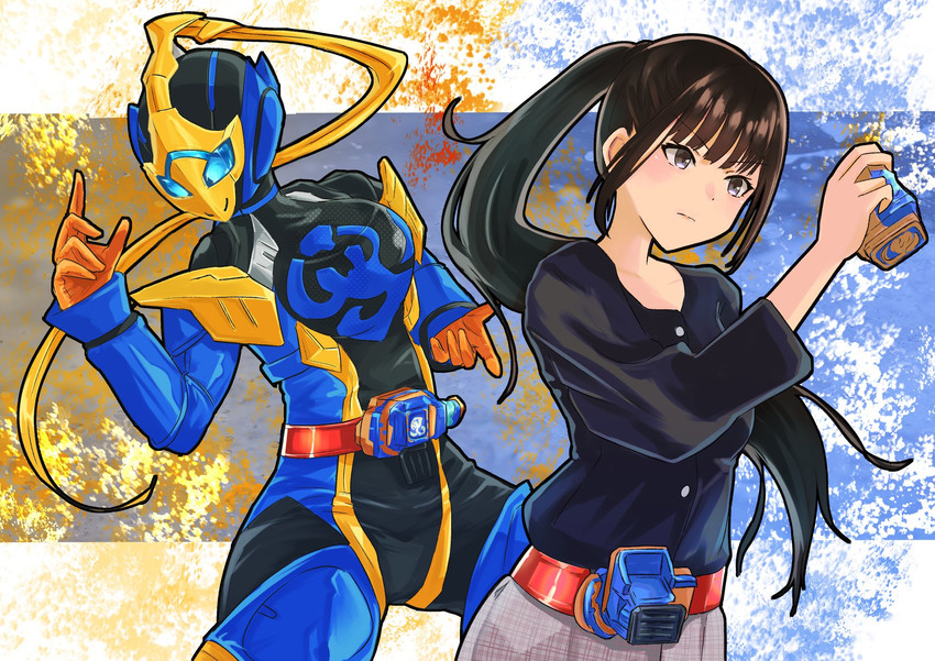 kamen rider jeanne and igarashi sakura (kamen rider and 1 more) drawn by cycloneactionx