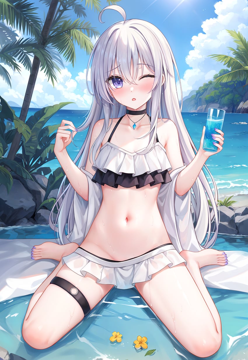 elaina (majo no tabitabi) drawn by cc_lin