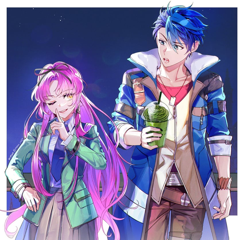 renne and van arkride (eiyuu densetsu and 2 more) drawn by ahdqkd_112