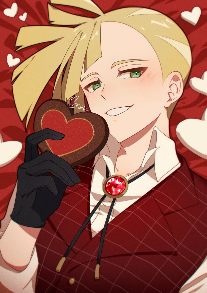 gladion (pokemon and 1 more) drawn by mocacoffee_1001