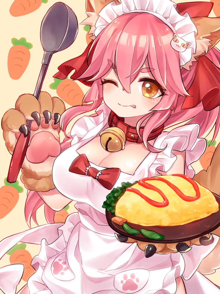 tamamo and tamamo cat (fate and 1 more) drawn by soramame_pikuto