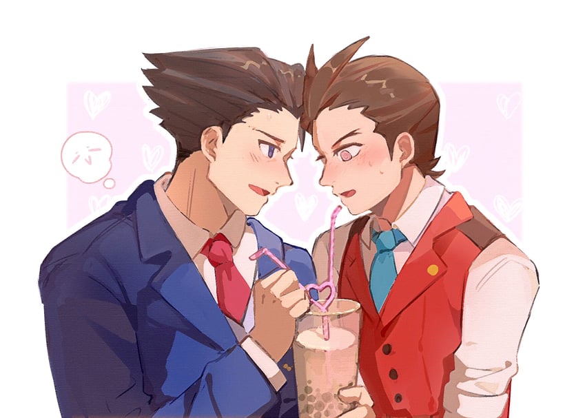 phoenix wright and apollo justice (ace attorney) drawn by zghwbyl