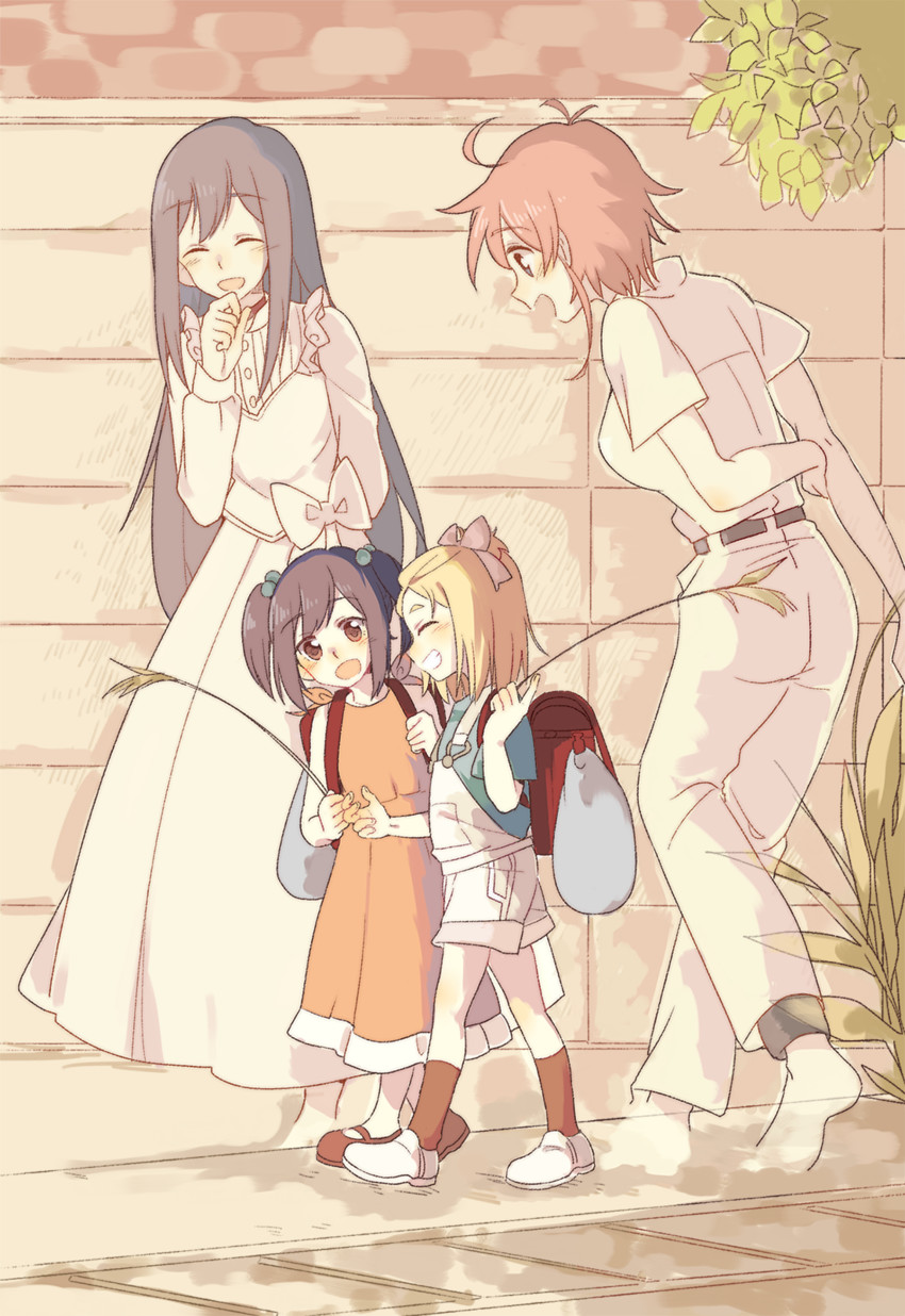 kokomine cocona, papika, yayaka, and mimi (flip flappers) drawn by keiya