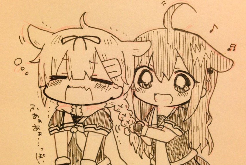 shigure, yuudachi, shigure kai ni, and yuudachi kai ni (kantai collection) drawn by jako_(jakoo21)