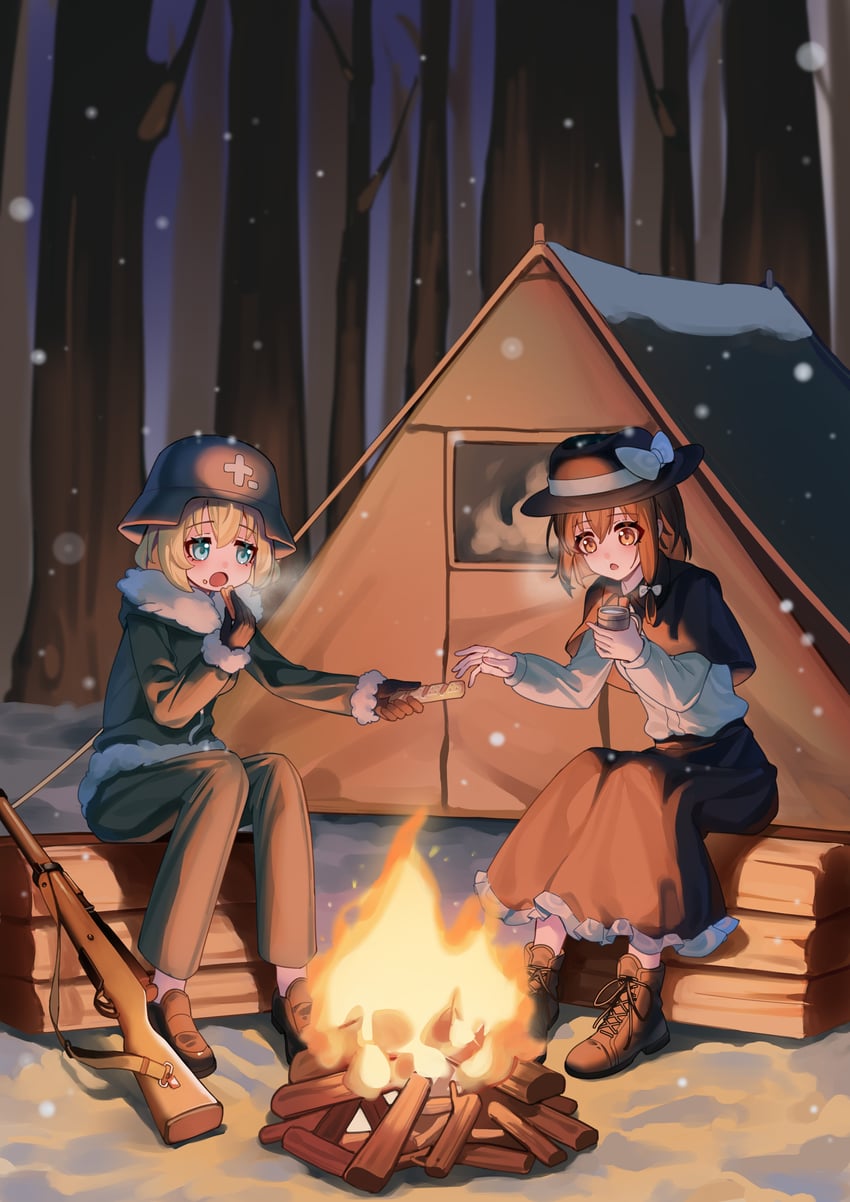 usami renko and yuuri (touhou and 1 more) drawn by ailu_elf