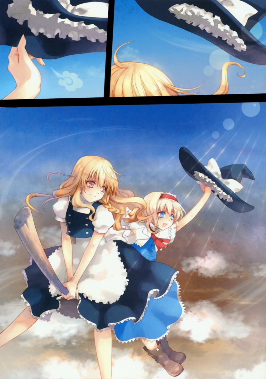 kirisame marisa and alice margatroid (touhou) drawn by hakoiri_nekohime