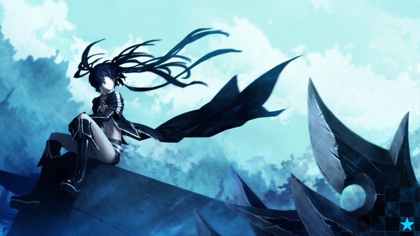 black rock shooter (black rock shooter) drawn by oyu_udon