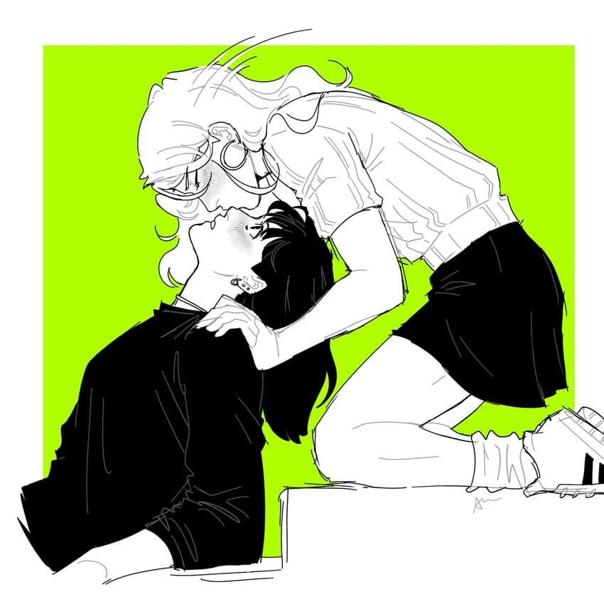 koga mitsuki and oosawa aya (kininatteru hito ga otoko ja nakatta) drawn by ojiroshaul