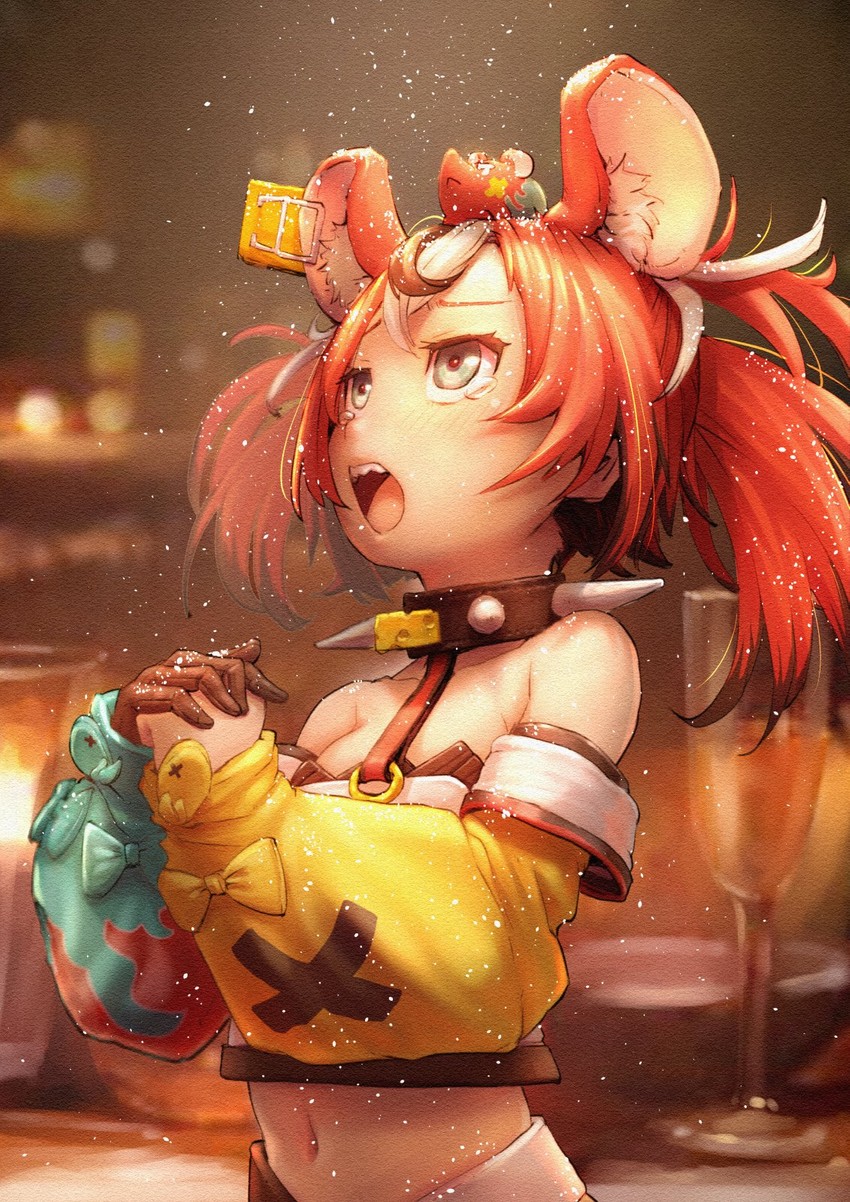 hakos baelz and mr. squeaks (hololive and 1 more) drawn by mitsuru_(uramitsuru1206)