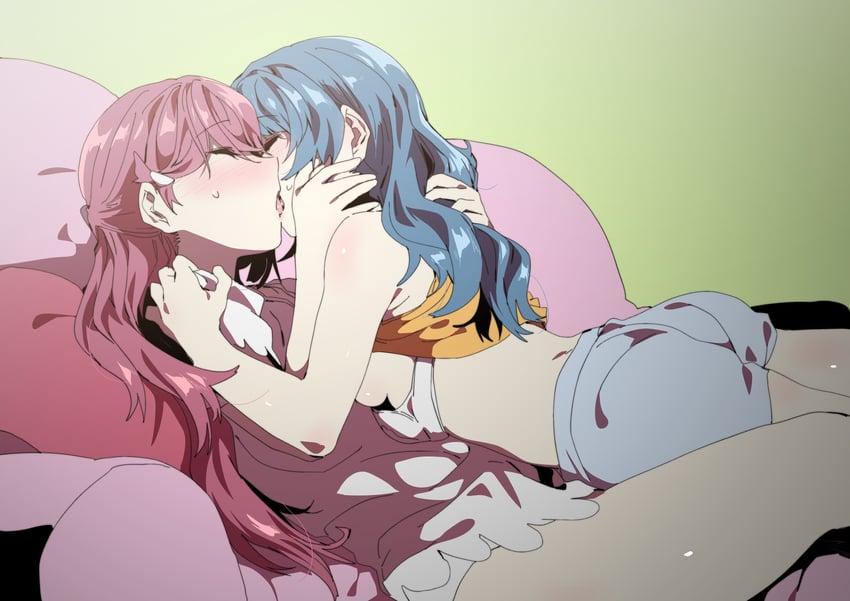 tsushima yoshiko and sakurauchi riko (love live! and 1 more) drawn by ecoman