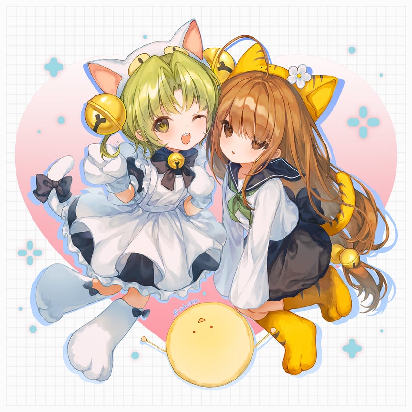 dejiko, puchiko, and gema (di gi charat) drawn by ichitata