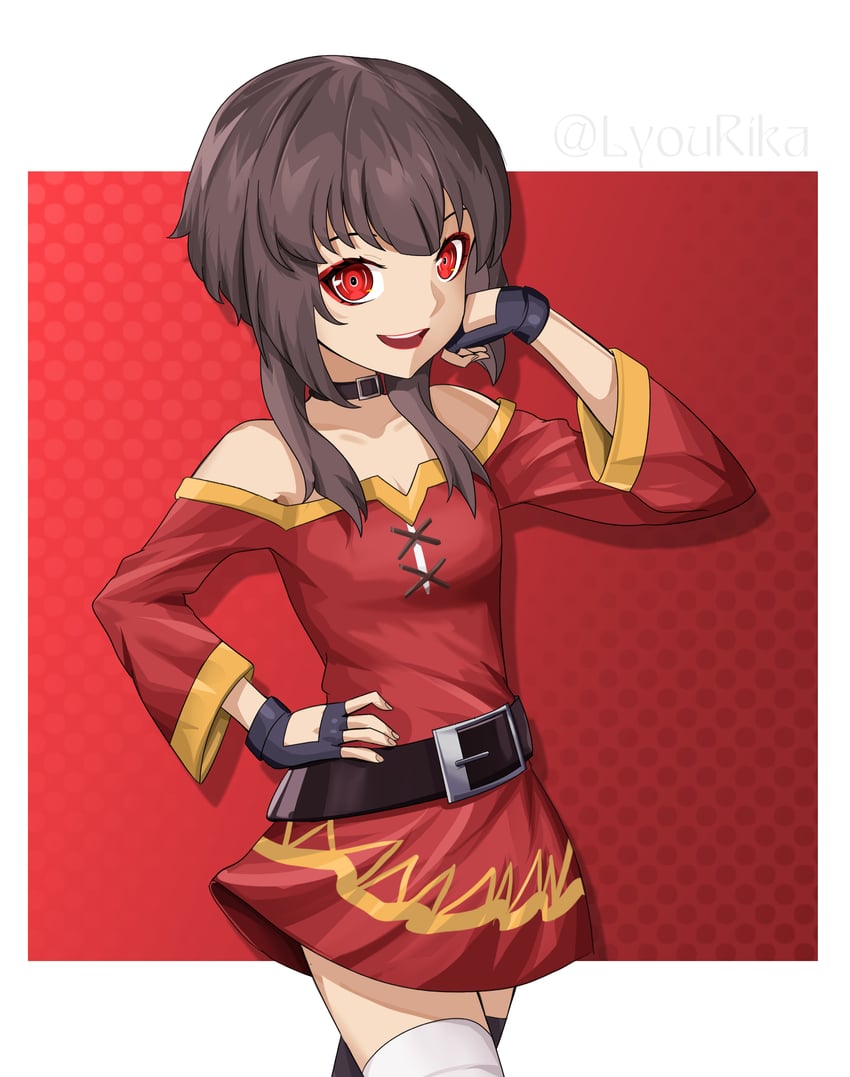 megumin (kono subarashii sekai ni shukufuku wo!) drawn by lyourika