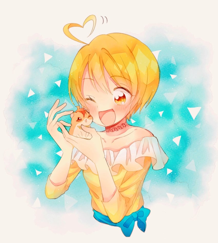 kagayaki homare and harryham harry (precure and 1 more) drawn by nachuchoco