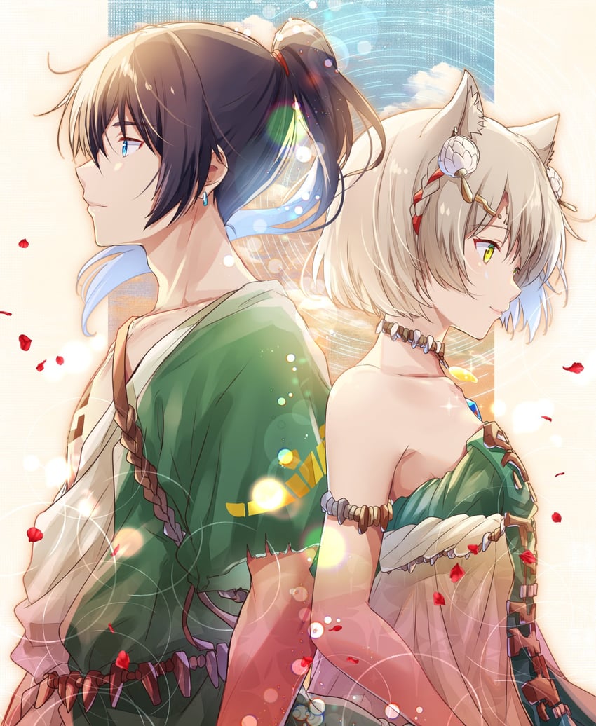 link, princess zelda, mio, and noah (the legend of zelda and 3 more) drawn by ui_frara