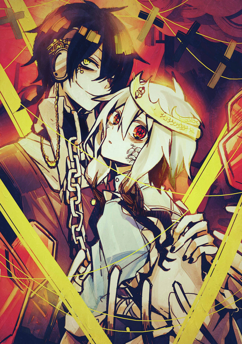 kozakura marry, konoha, and dark konoha (kagerou project) drawn by woshiab