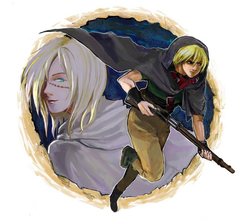 clive and elza (gensou suikoden and 1 more) drawn by maiko818