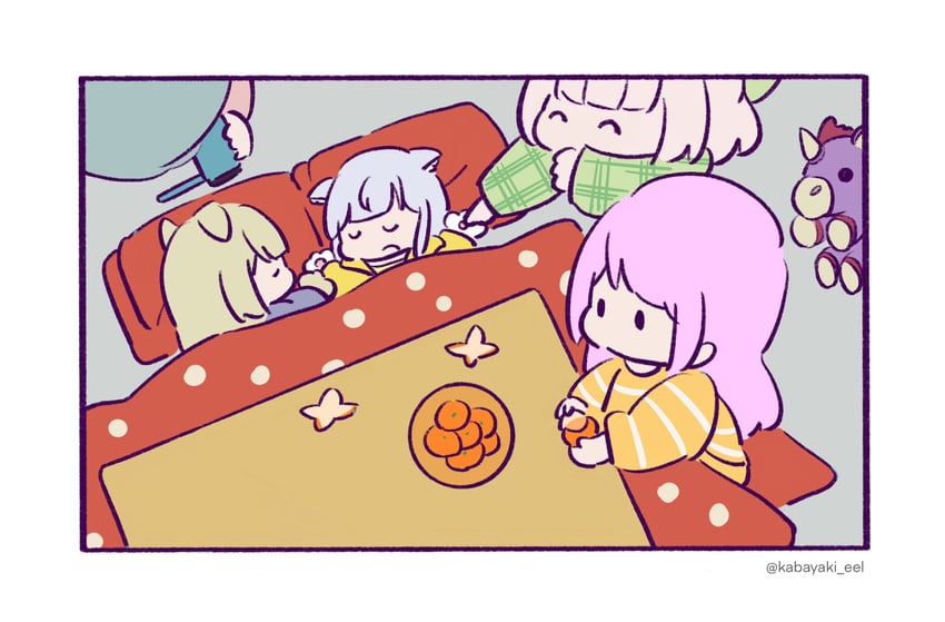 kon kanaho, miyagawa takane, sadamori himeka, toki kureha, and tamba akari (assault lily) drawn by kabayaki_(kabayaki_eel)