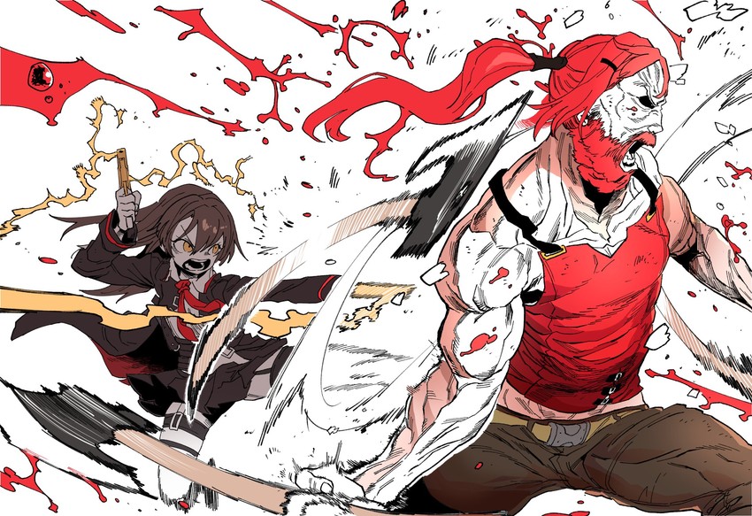 kratos, cz75, and nz75 (girls' frontline and 1 more) drawn by ssambatea