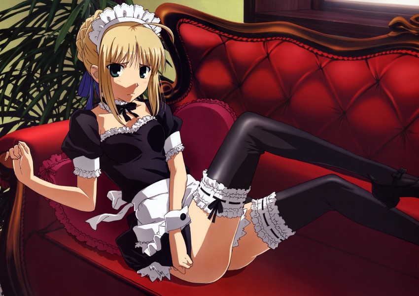 artoria pendragon and saber (fate and 1 more) drawn by motomura_kouichi