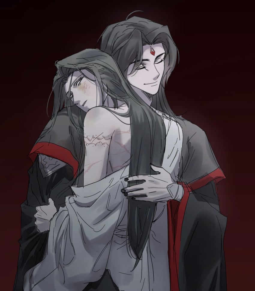 luo binghe and shen jiu (renzha fanpai zijiu xitong) drawn by qwert021600