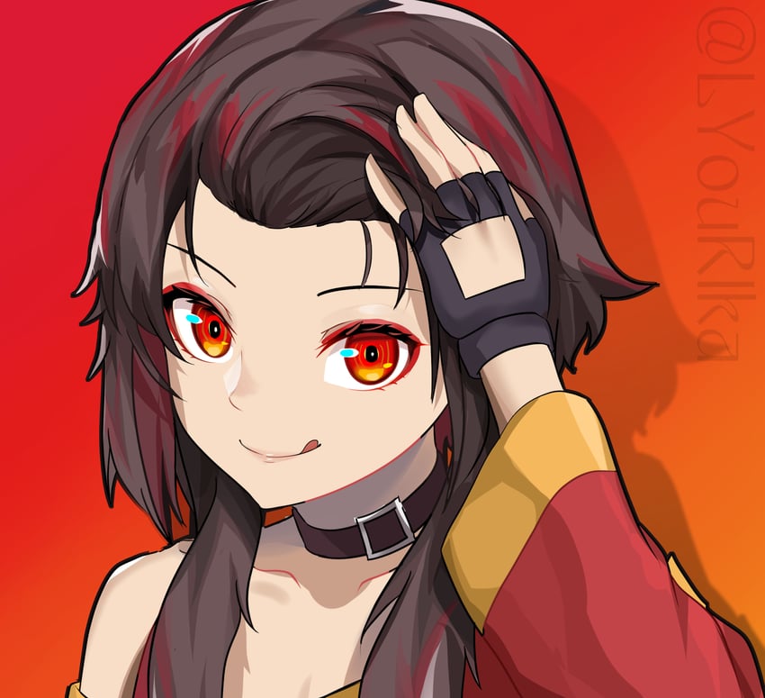 megumin (kono subarashii sekai ni shukufuku wo!) drawn by lyourika