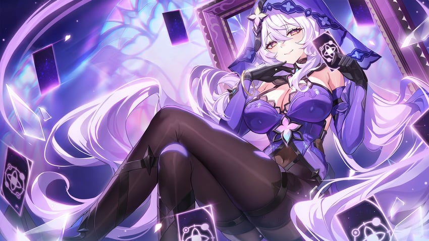 black swan (honkai and 1 more) drawn by ppeach