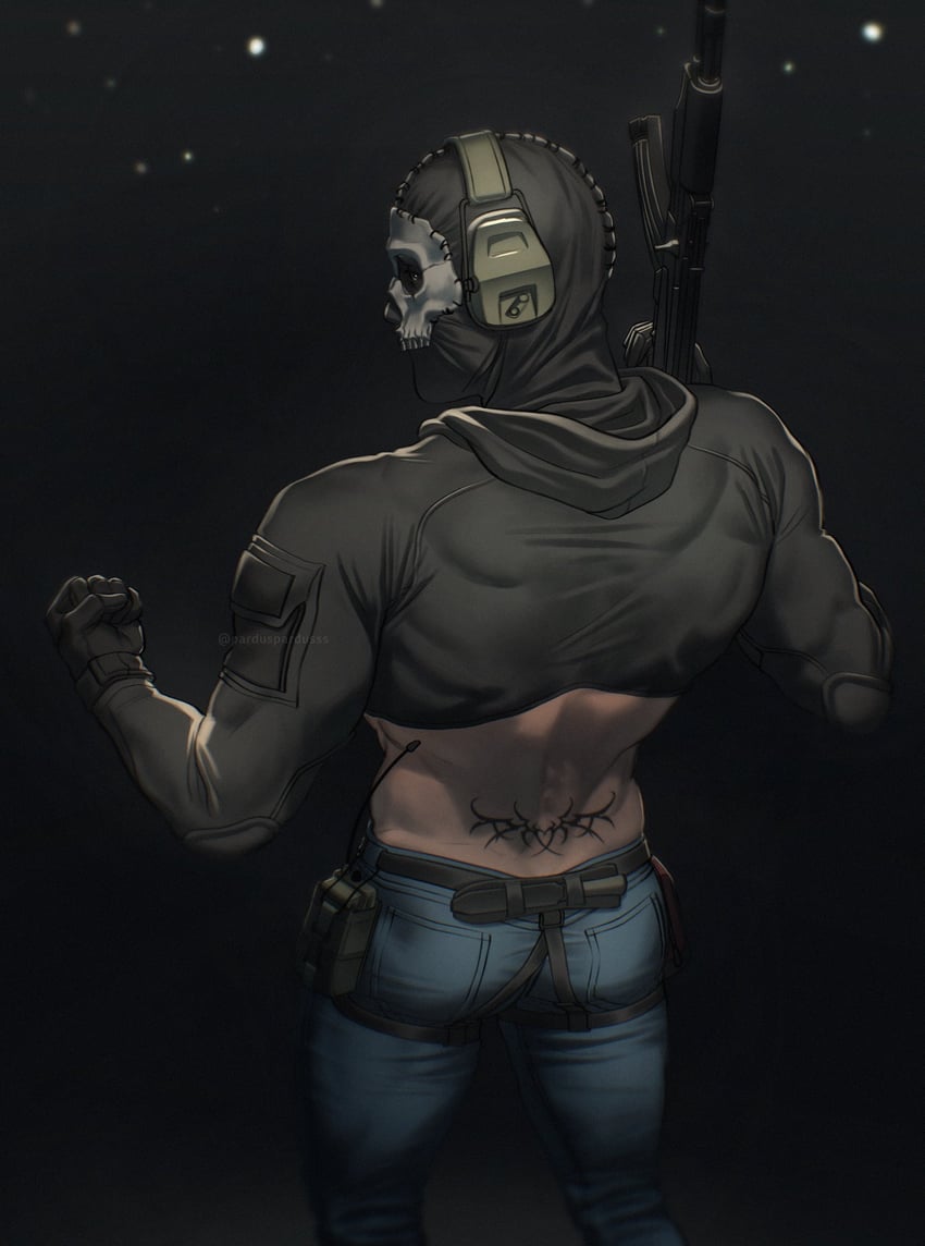 ghost (call of duty and 1 more) drawn by parduspardusss