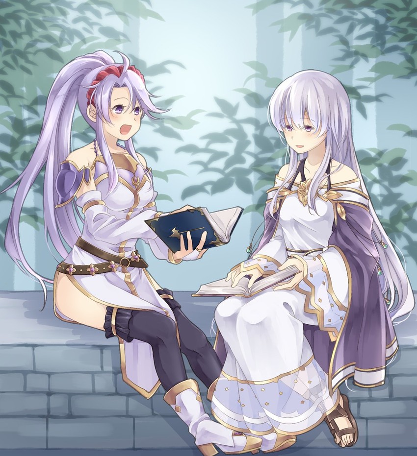 julia and tailtiu (fire emblem and 2 more) drawn by mememefe