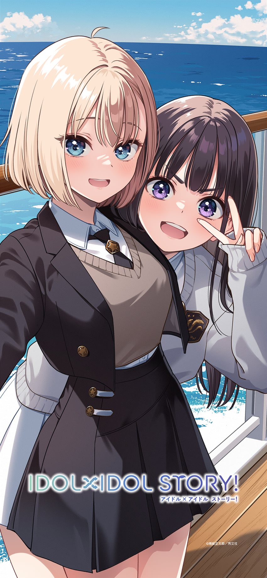 nagisa mimi and nanakusa ibuki (idol x idol story!) drawn by tokunou_shoutarou