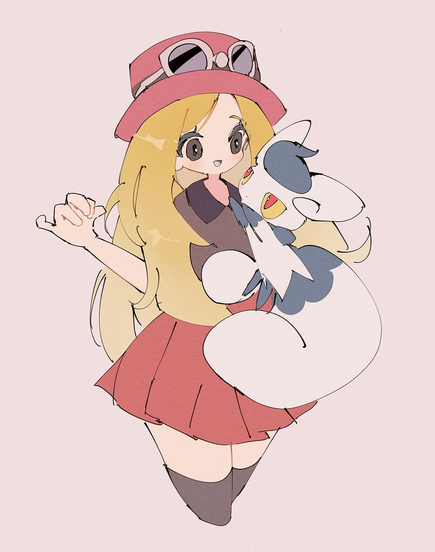 serena and meowstic (pokemon and 1 more) drawn by n29670007