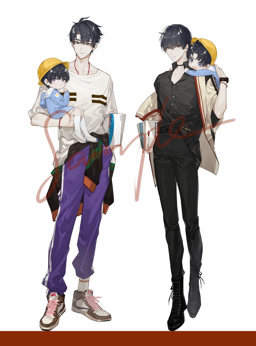 xie yu and he zhao (weizhuang xuezha) drawn by qinnye