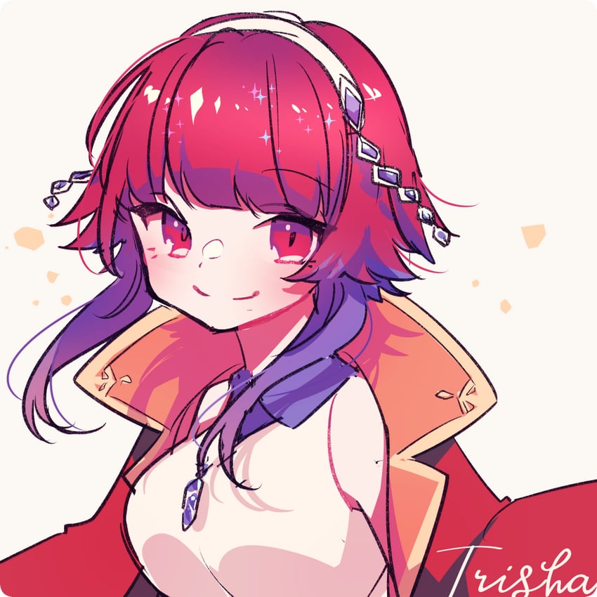 trisha (indie virtual youtuber) drawn by chariki