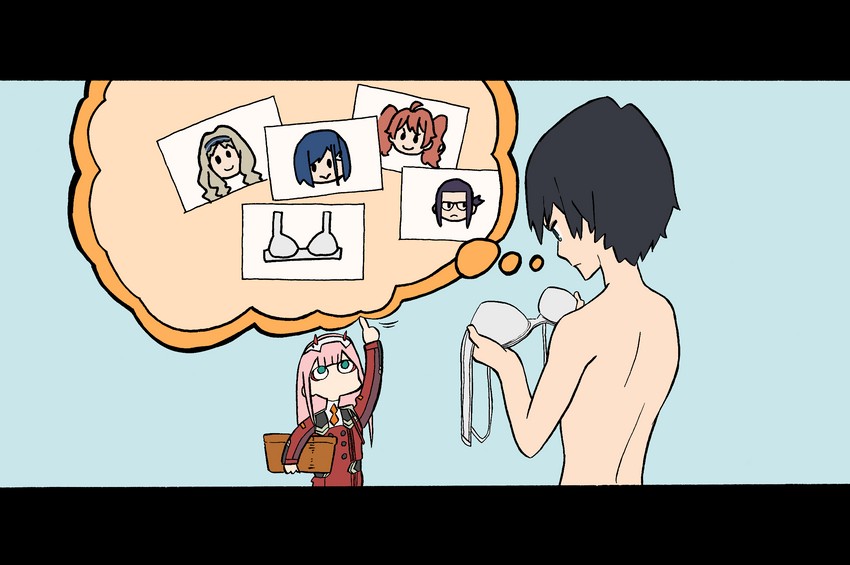 zero two, hiro, ichigo, kokoro, miku, and 1 more (darling in the franxx) drawn by nonomiya_nonon