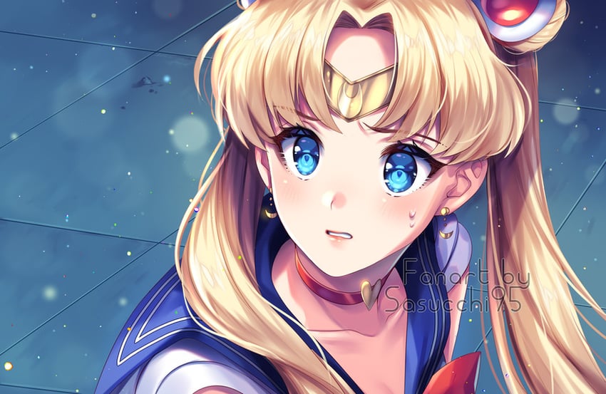 tsukino usagi and sailor moon (bishoujo senshi sailor moon and 1 more) drawn by sasucchi95