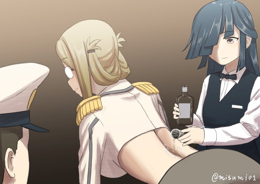 admiral, katori, and hayashimo (kantai collection) drawn by misumi_(niku-kyu)