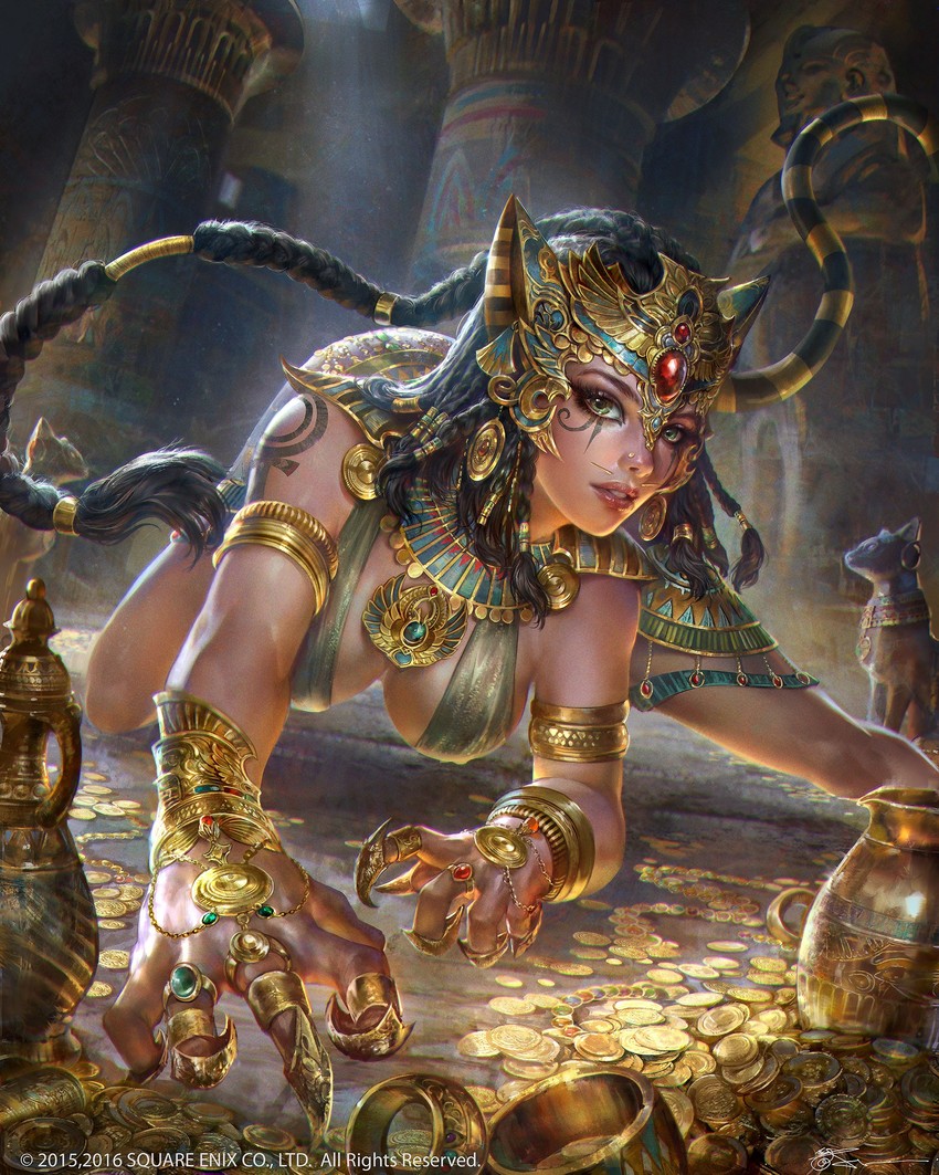 bastet (final fantasy and 2 more) drawn by jeremy_chong