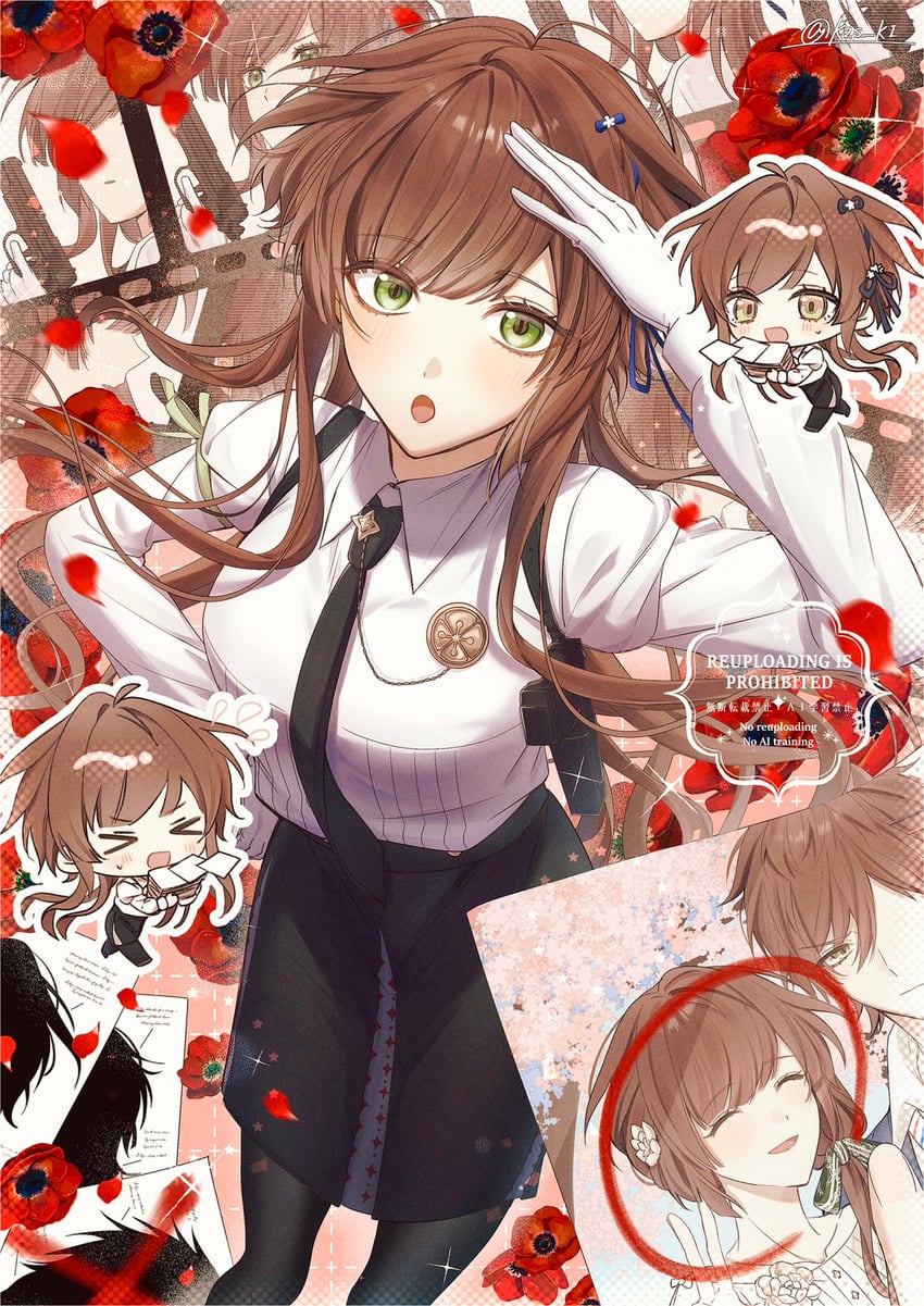 hoshino ichika and hoshino kazuki (collar x malice) drawn by kou_(k2s_ki)