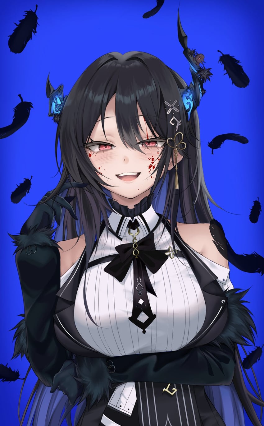 nerissa ravencroft (hololive and 1 more) drawn by leon_decarabia