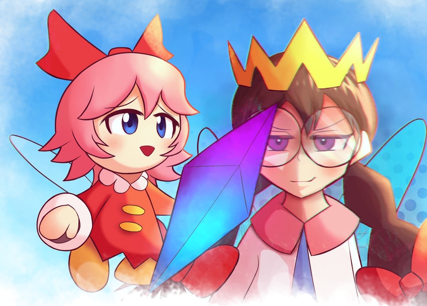 ribbon and ripple star queen (kirby and 1 more) drawn by kirbyearthbound